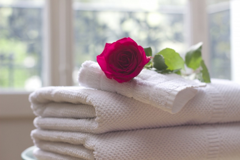 chambre-hote-CASTILLON-min_towel_rose_clean_care_salon_spa_white_bath-731641